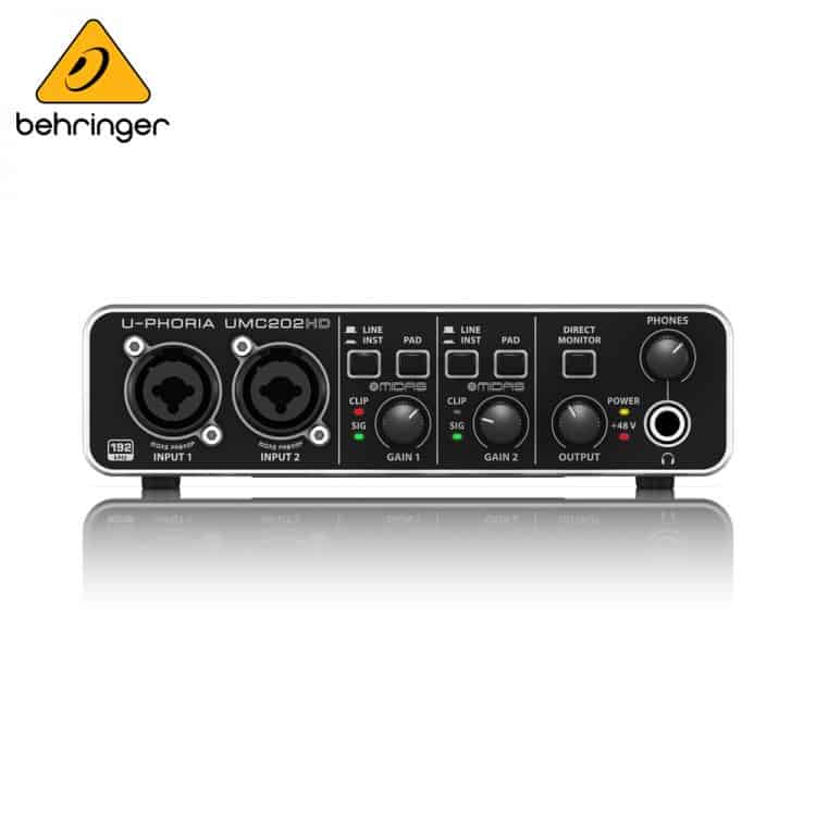 Behringer　–　Audio　Interface　Lava　The　UMC202HD　U-Phoria　2.0　USB　Store