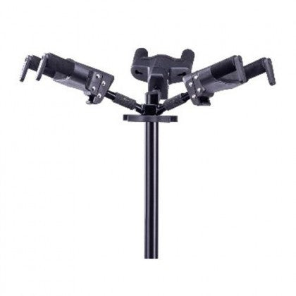 HERCULES GS432B Plus Universal AutoGrip Triple Guitar Stand With Foldable Backrest