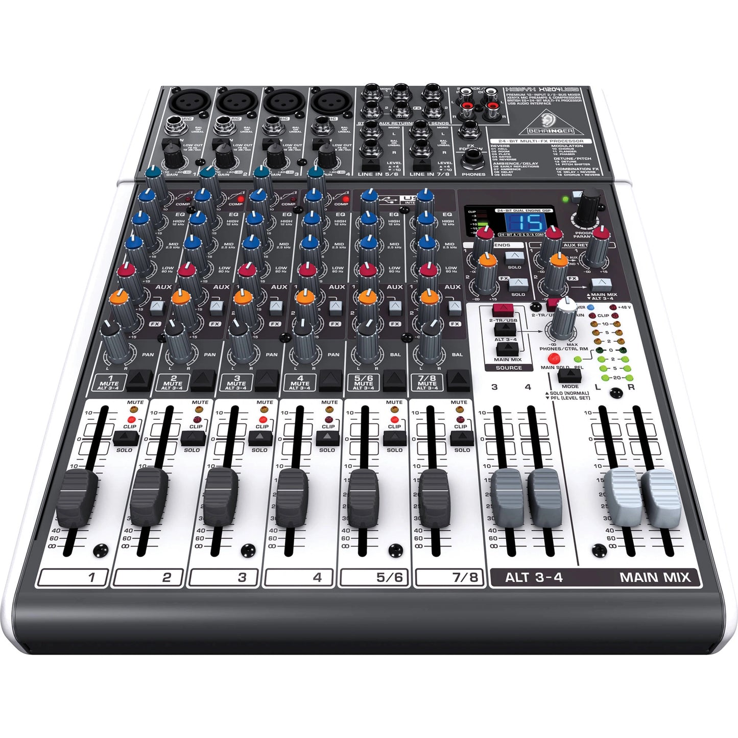 BEHRINGER XENYX X1204USB 12-Input Mixer With USB & Effect