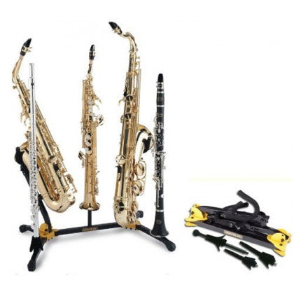 HERCULES DS538B Alto/Tenor, Soprano Saxophone And Flute/Clarinet Stand