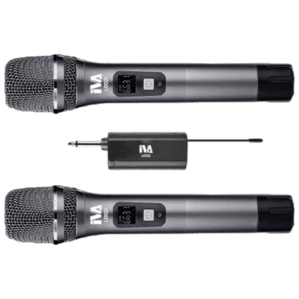 IVA U302C-H2 2x30 CH Dongle Wireless Microphone, 2 Handheld Mic