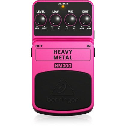 BEHRINGER HM300 Heavy Metal Distortion Effects Pedal