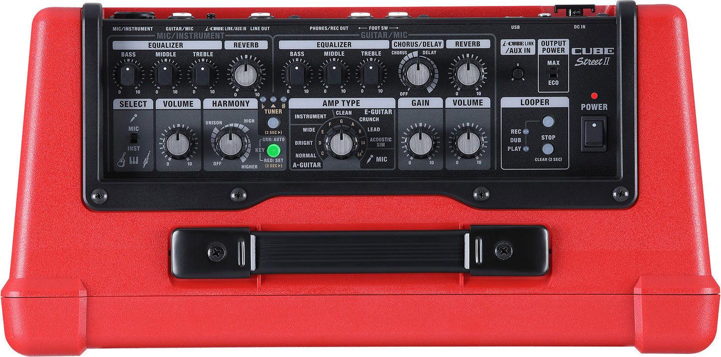 BOSS Cube Street 2 - Battery Powered Stereo Amplifier (RED)